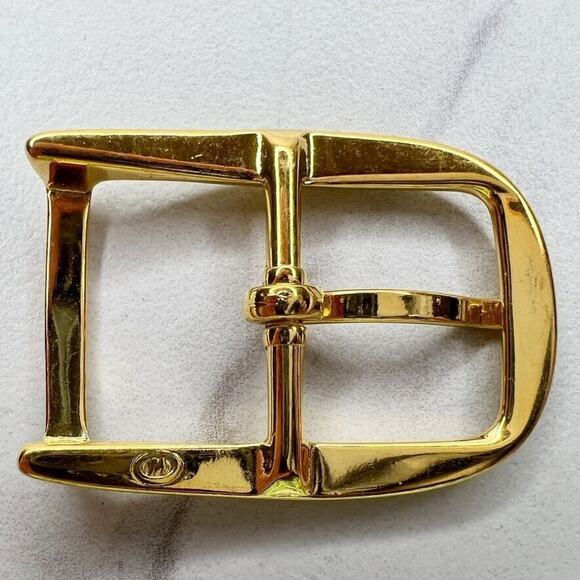Vintage Gold Tone Simple Basic Belt Buckle for up to 1 Inch Belt - Picture 2 of 5